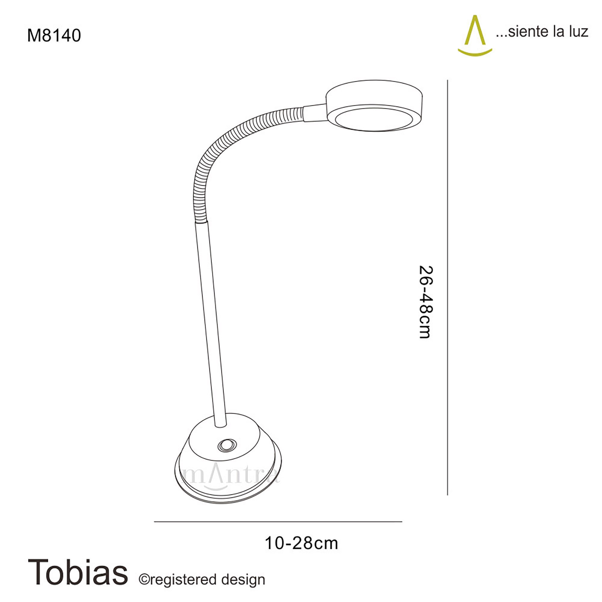 Tobias Table Lamps Mantra Fusion Desk & Task Lamps